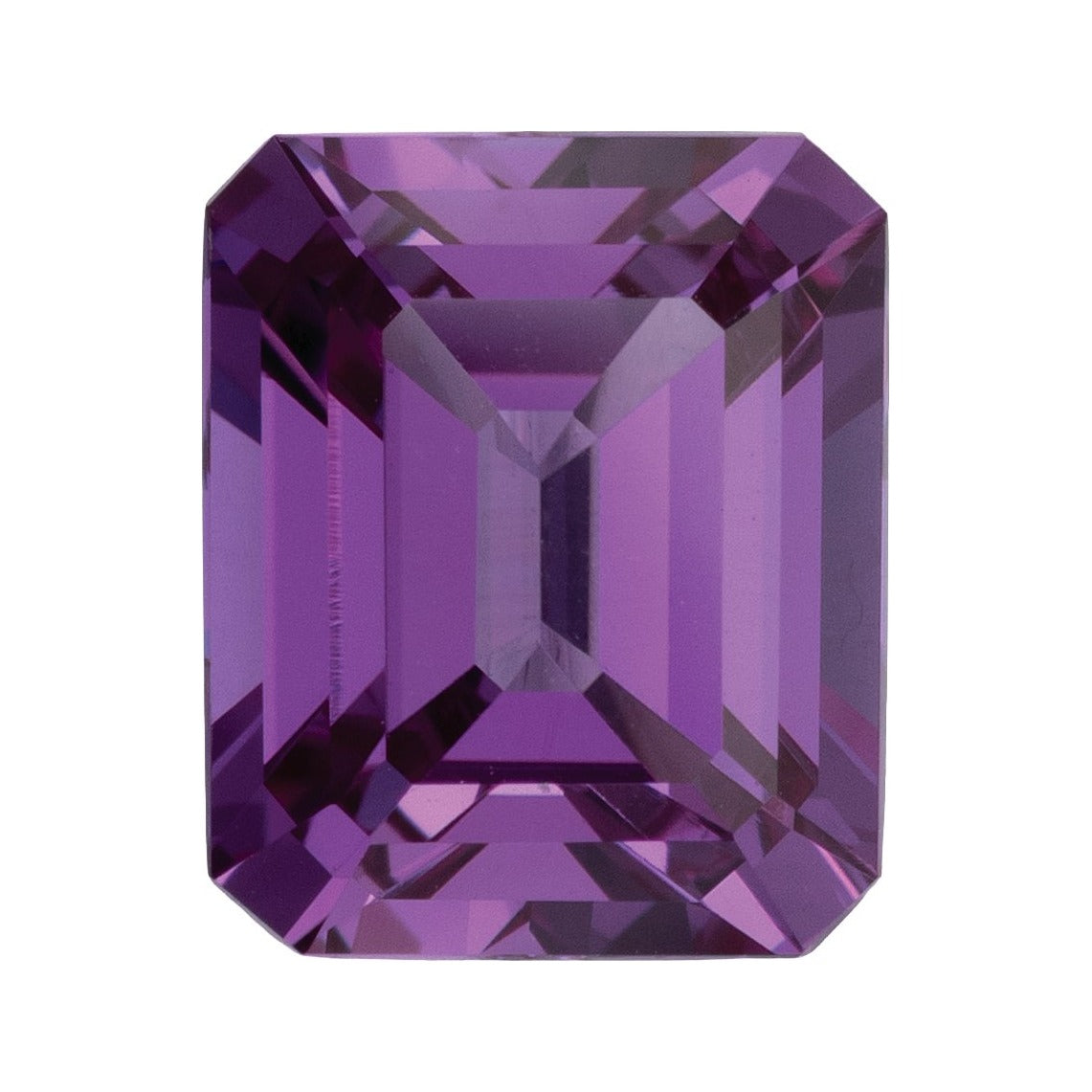 11x9 mm Lab-Grown Lilac Purple Sapphire – Emerald Cut – Eye-Clean Quality — Sapphire Row · cut7