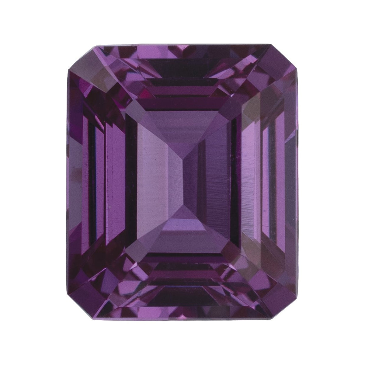 12x10 mm Lab-Grown Lilac Purple Sapphire – Emerald Cut – Eye-Clean Quality — Sapphire Row · cut7