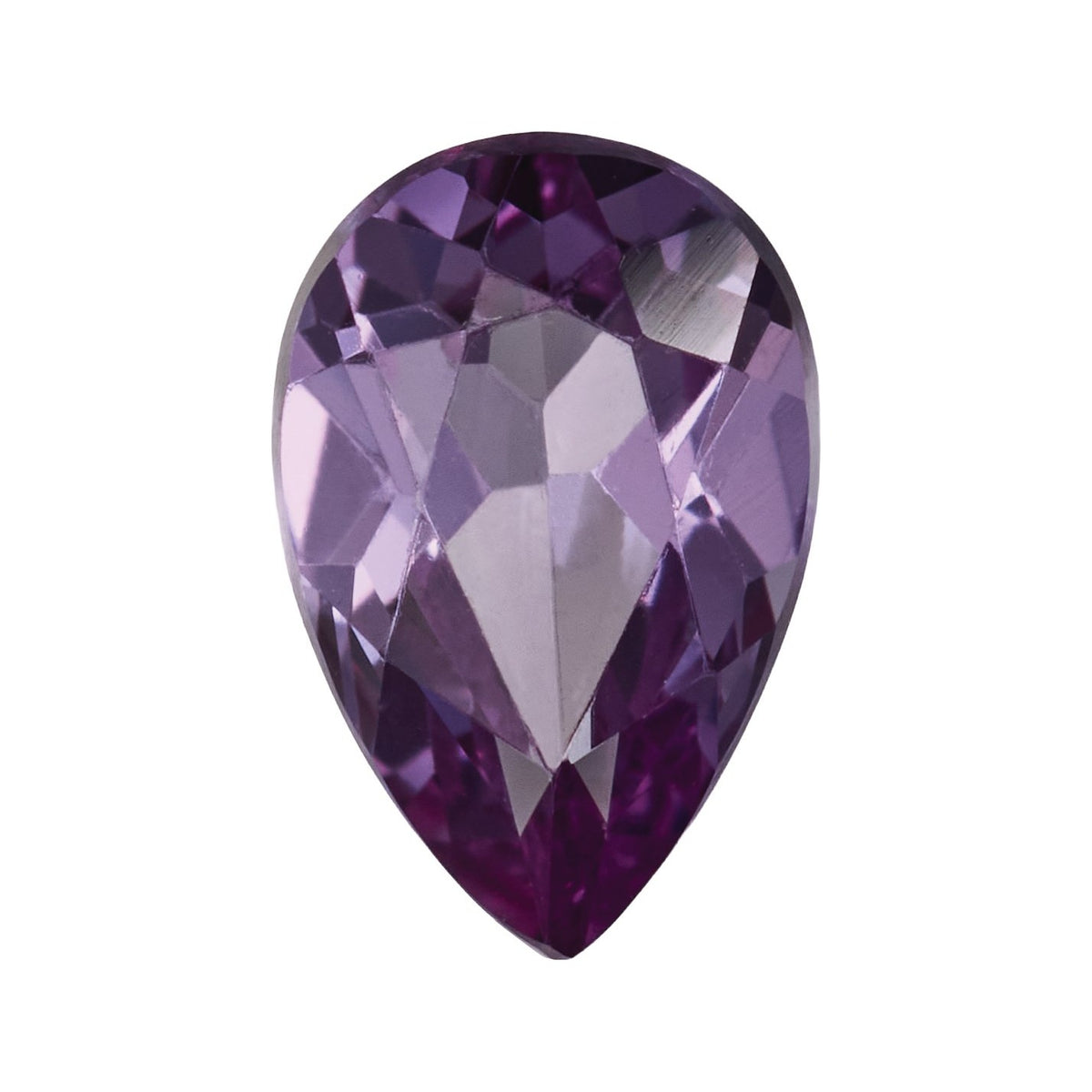 6x4 mm Lab-Grown Lilac Purple Sapphire – Pear Cut – Eye-Clean Quality — Sapphire Row · cut7