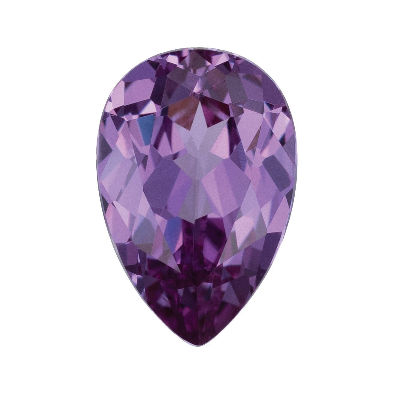 9x6 mm Lab-Grown Lilac Purple Sapphire – Pear Cut – Eye-Clean Quality — Sapphire Row · cut7
