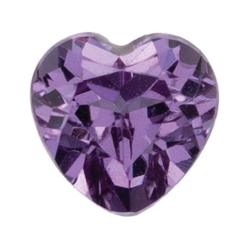 4 mm Lab-Grown Lilac Purple Sapphire – Heart Cut – Eye-Clean Quality — Sapphire Row · cut7