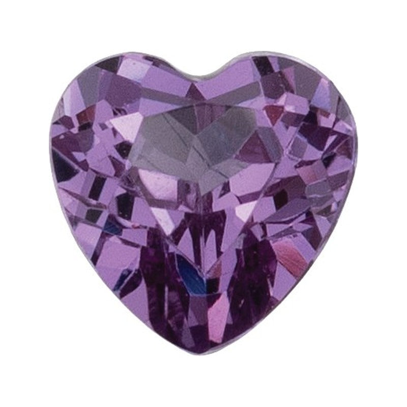 5 mm Lab-Grown Lilac Purple Sapphire – Heart Cut – Eye-Clean Quality — Sapphire Row · cut7