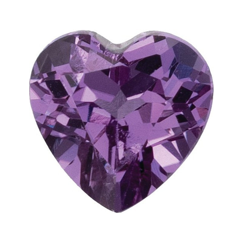 6 mm Lab-Grown Lilac Purple Sapphire – Heart Cut – Eye-Clean Quality — Sapphire Row · cut7
