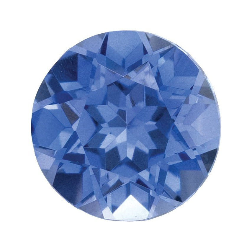 5 mm Lab-Grown Periwinkle Blue Sapphire – Round Cut – Eye-Clean Quality — Sapphire Row · cut7