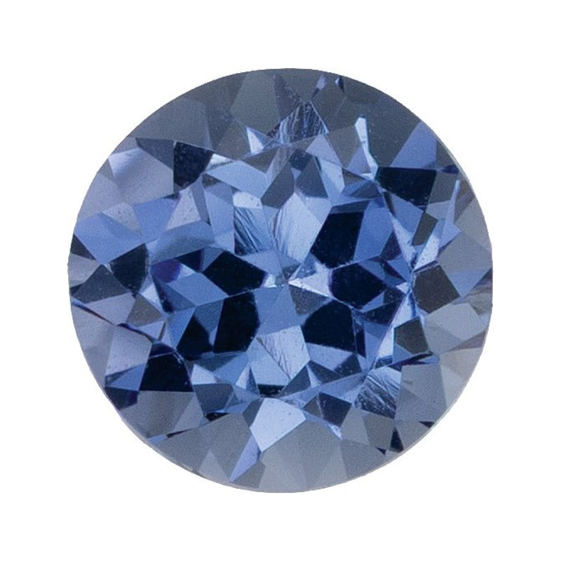 6.5 mm Lab-Grown Periwinkle Blue Sapphire – Round Cut – Eye-Clean Quality — Sapphire Row · cut7