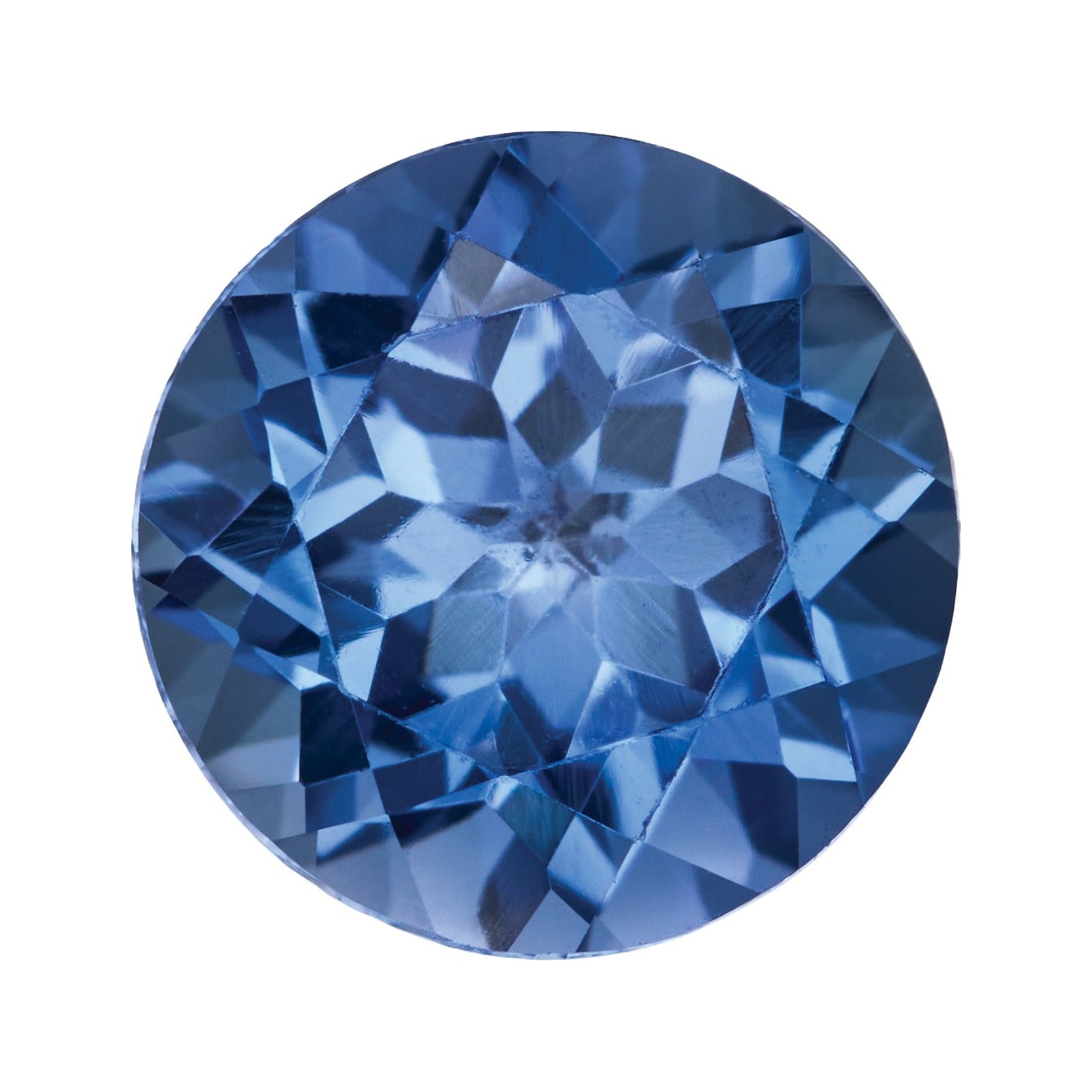 7 mm Lab-Grown Periwinkle Blue Sapphire – Round Cut – Eye-Clean Quality — Sapphire Row · cut7