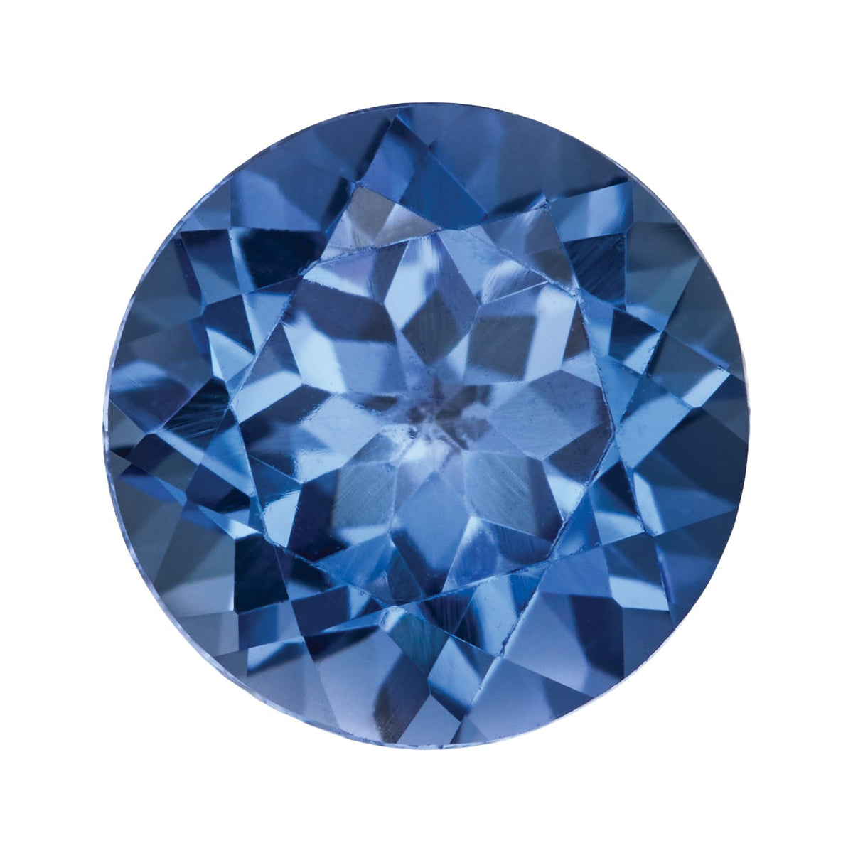 7 mm Lab-Grown Periwinkle Blue Sapphire – Round Cut – Eye-Clean Quality — Sapphire Row · cut7