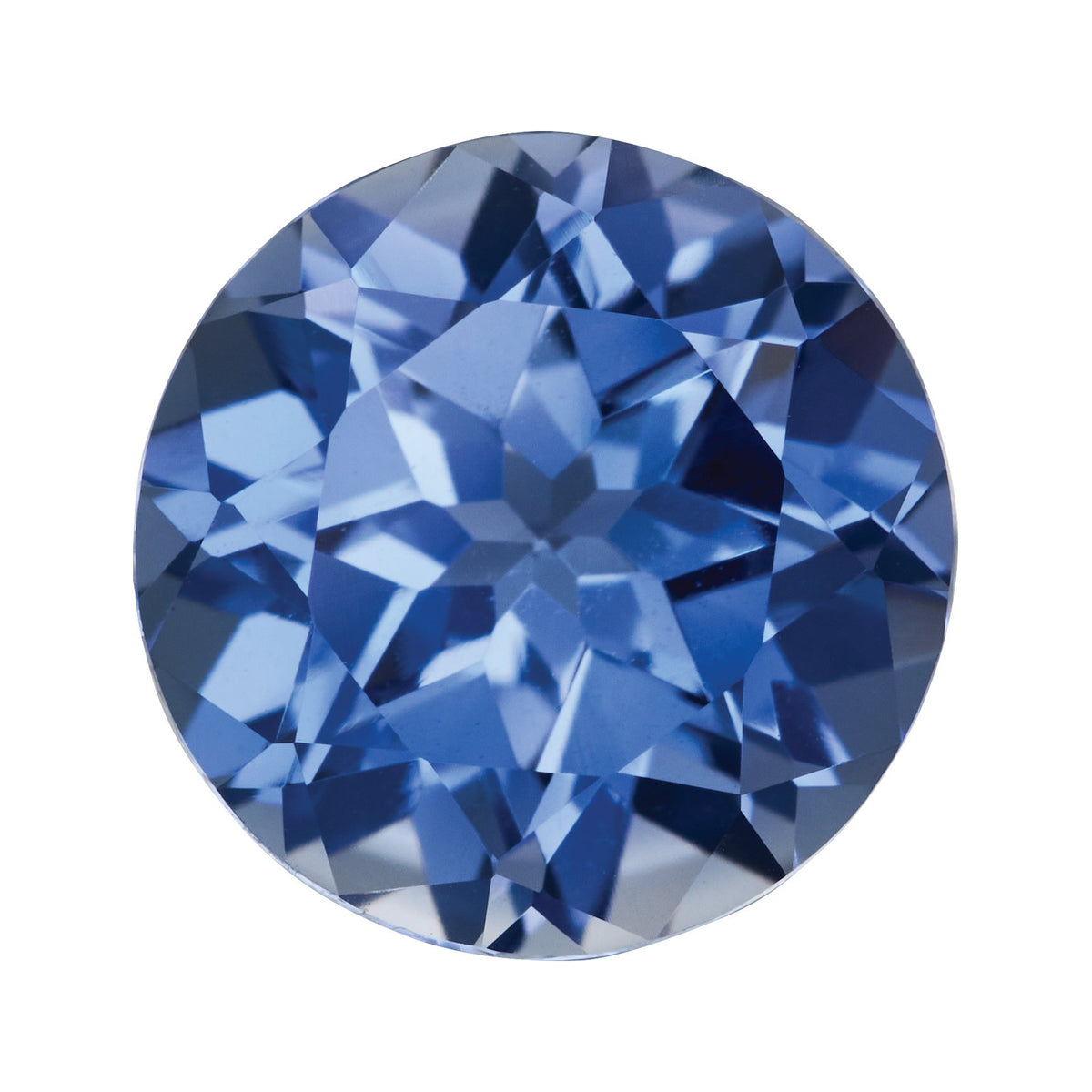 8 mm Lab-Grown Periwinkle Blue Sapphire – Round Cut – Eye-Clean Quality — Sapphire Row · cut7