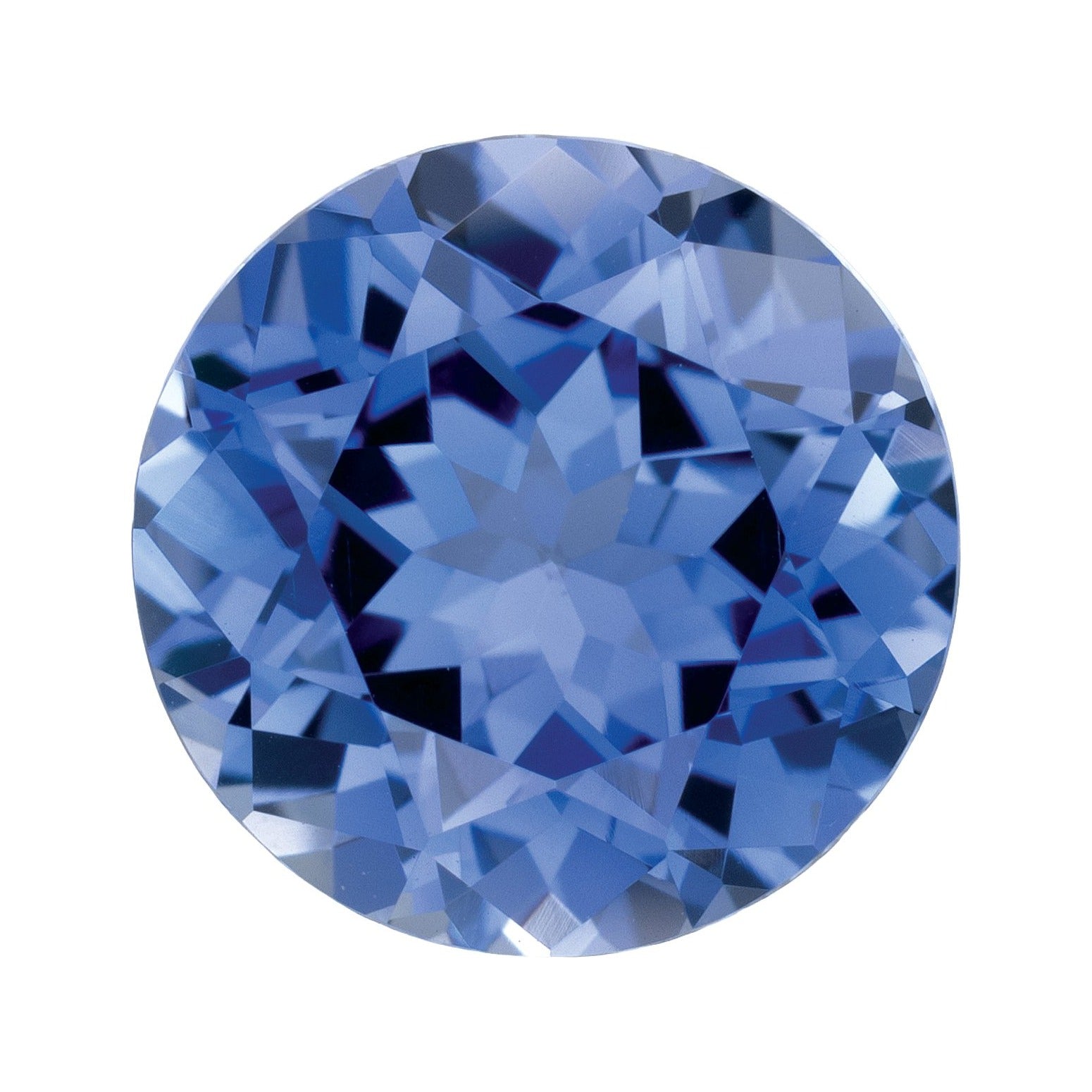 9 mm Lab-Grown Periwinkle Blue Sapphire – Round Cut – Eye-Clean Quality — Sapphire Row · cut7