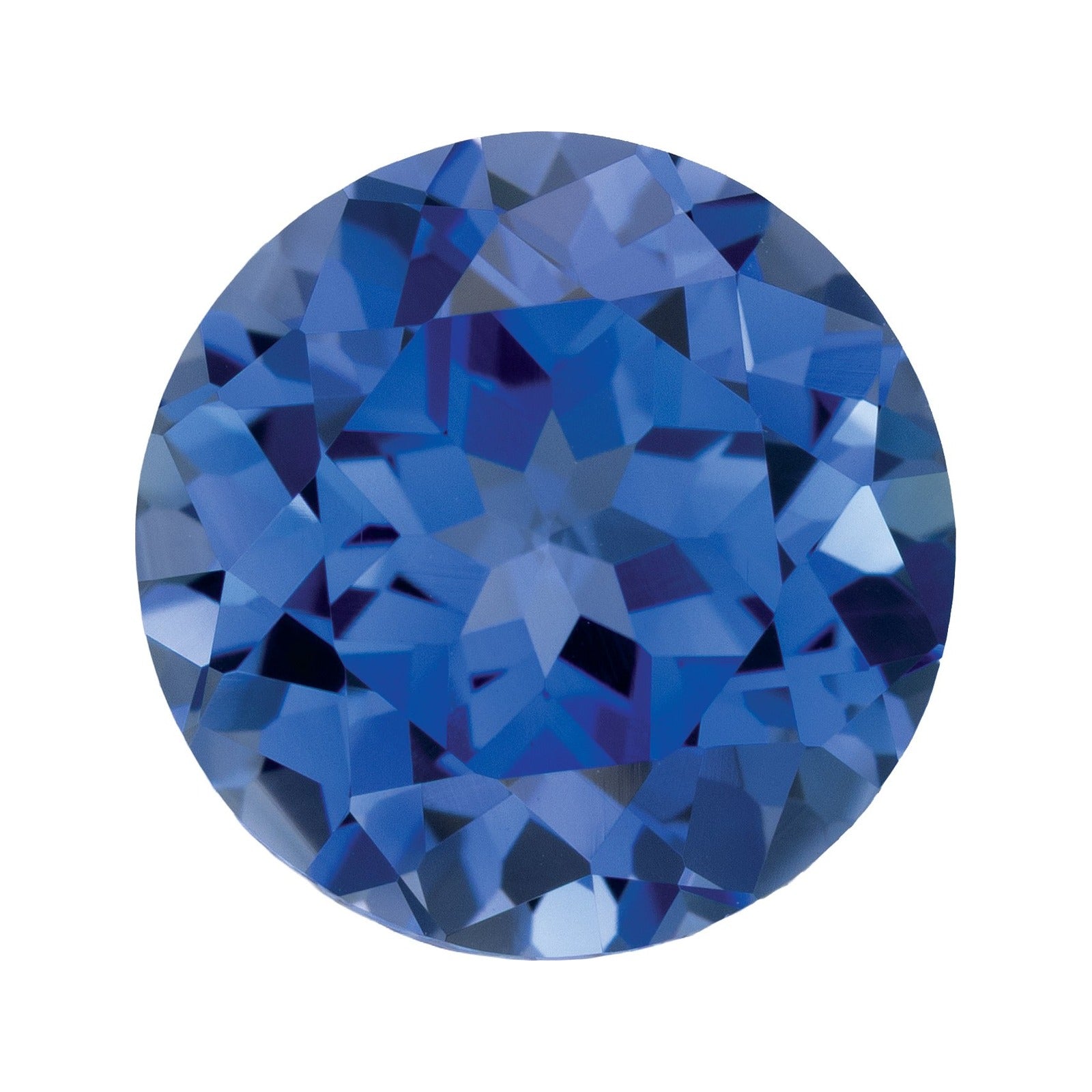 10 mm Lab-Grown Periwinkle Blue Sapphire – Round Cut – Eye-Clean Quality — Sapphire Row · cut7