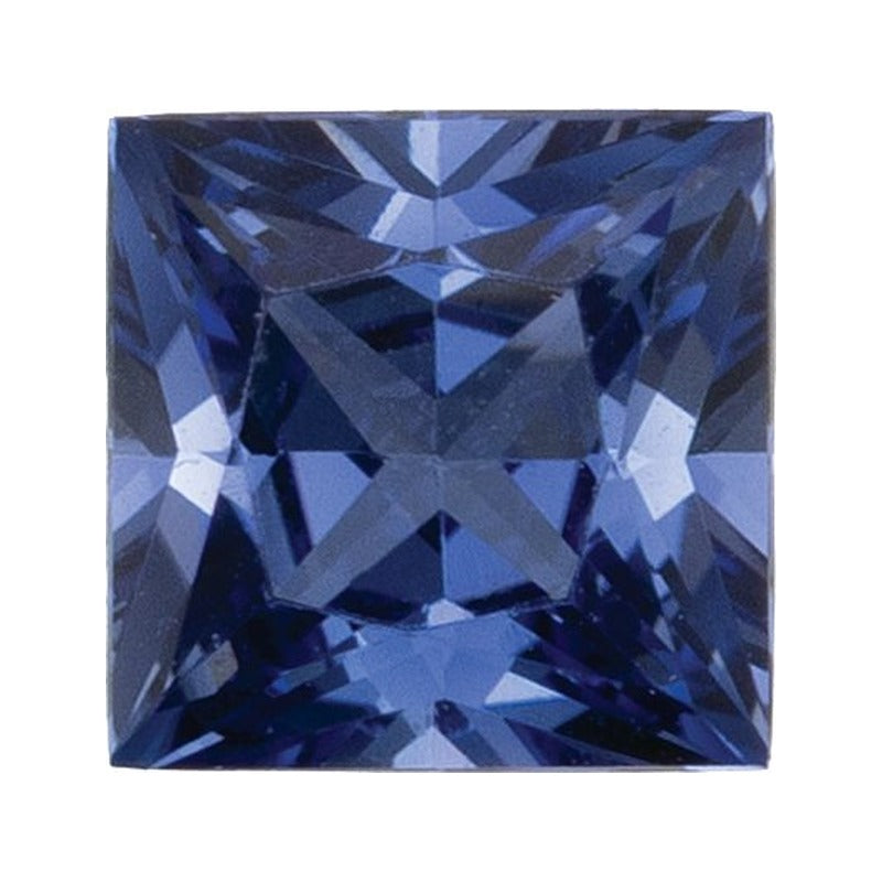 5 mm Lab-Grown Periwinkle Blue Sapphire – Square Cut – Eye-Clean Quality — Sapphire Row · cut7