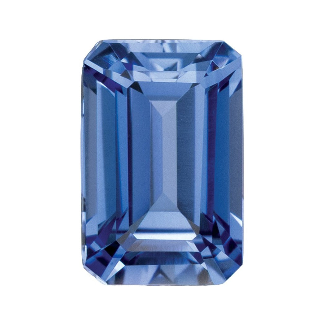 6x4 mm Lab-Grown Periwinkle Blue Sapphire – Emerald Cut – Eye-Clean Quality — Sapphire Row · cut7