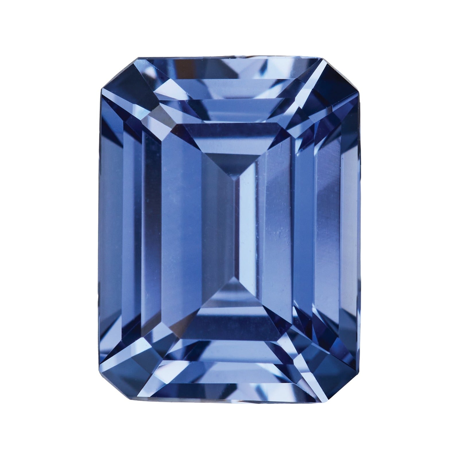 8x6 mm Lab-Grown Periwinkle Blue Sapphire – Emerald Cut – Eye-Clean Quality — Sapphire Row · cut7