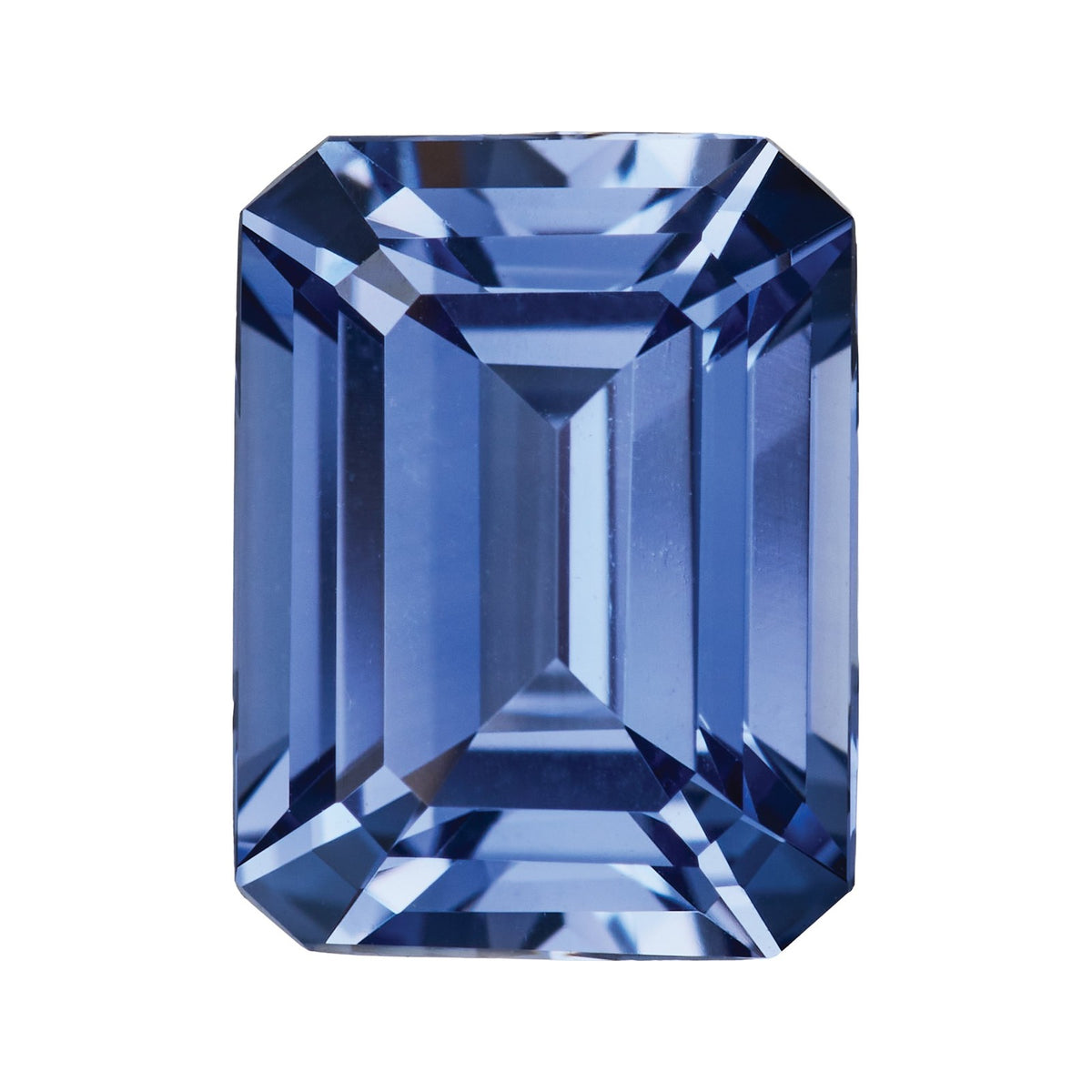 8x6 mm Lab-Grown Periwinkle Blue Sapphire – Emerald Cut – Eye-Clean Quality — Sapphire Row · cut7