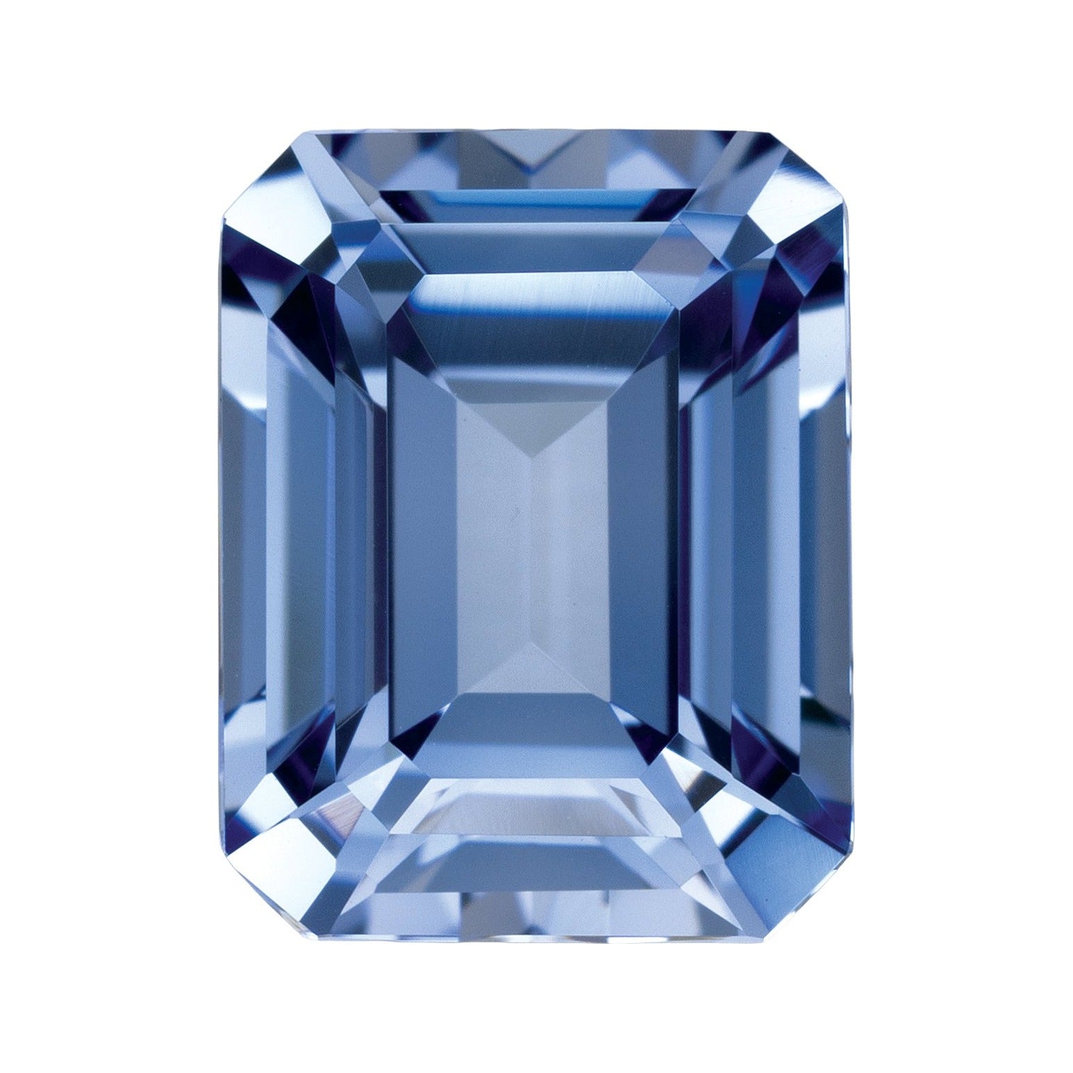 9x7 mm Lab-Grown Periwinkle Blue Sapphire – Emerald Cut – Eye-Clean Quality — Sapphire Row · cut7
