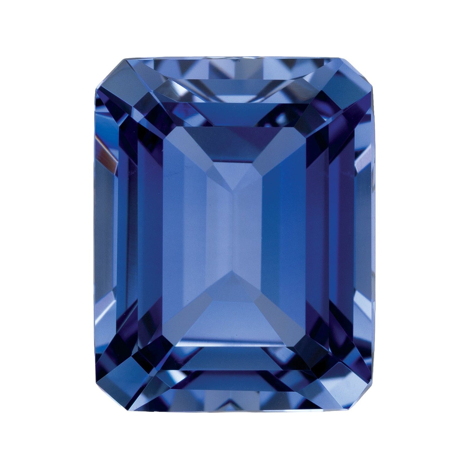 10x8 mm Lab-Grown Periwinkle Blue Sapphire – Emerald Cut – Eye-Clean Quality — Sapphire Row · cut7