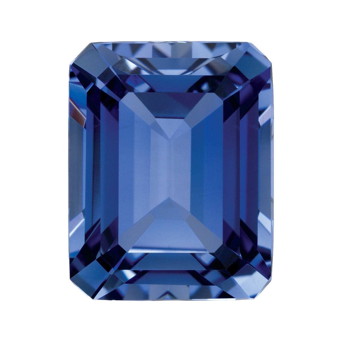 10x8 mm Lab-Grown Periwinkle Blue Sapphire – Emerald Cut – Eye-Clean Quality — Sapphire Row · cut7