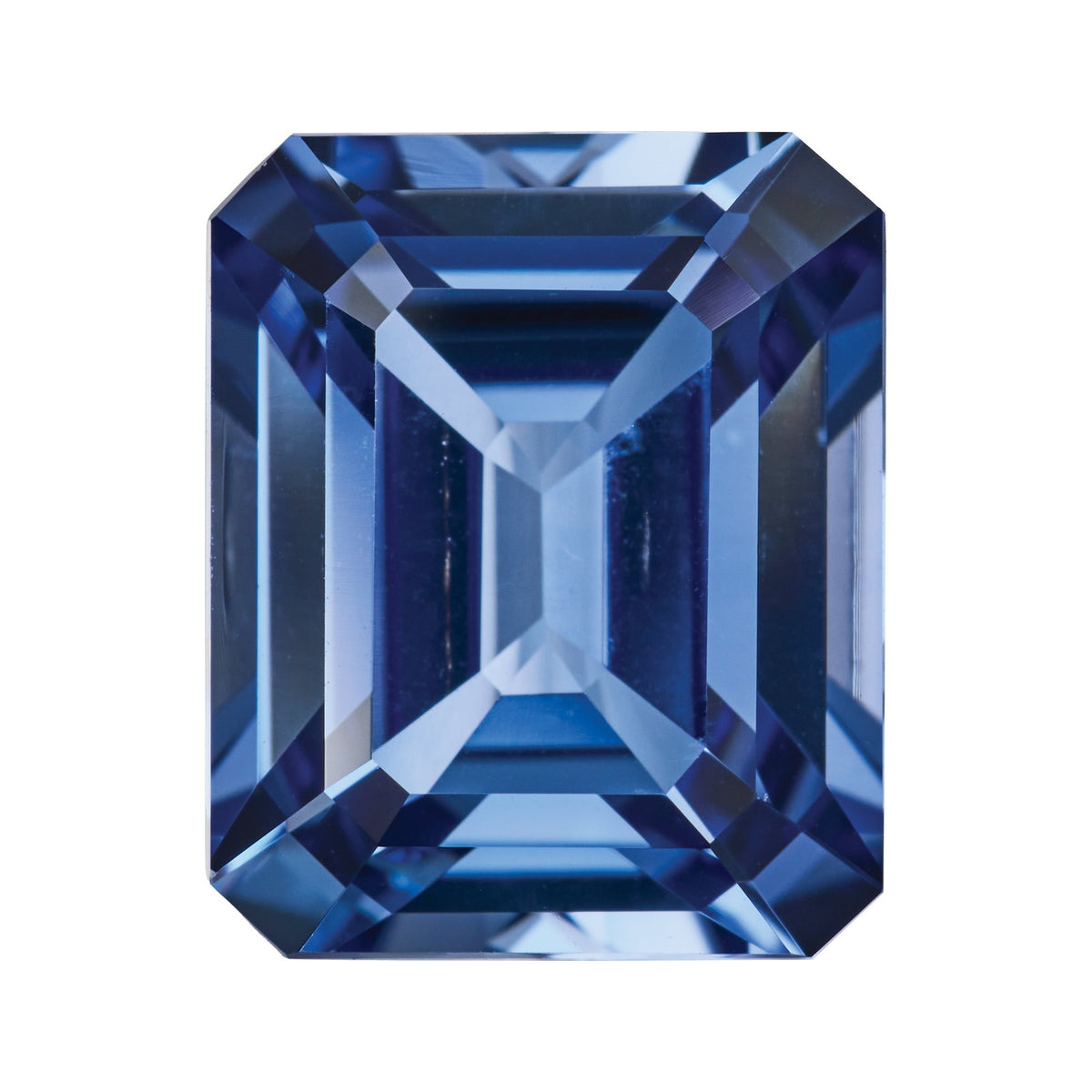 11x9 mm Lab-Grown Periwinkle Blue Sapphire – Emerald Cut – Eye-Clean Quality — Sapphire Row · cut7