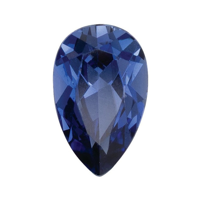 8x5 mm Lab-Grown Periwinkle Blue Sapphire – Pear Cut – Eye-Clean Quality — Sapphire Row · cut7