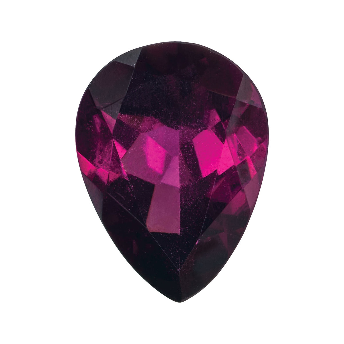 8x6 mm Natural Idaho Purple Idaho Garnet – Pear Cut – AA Quality — Sapphire Row · cut7