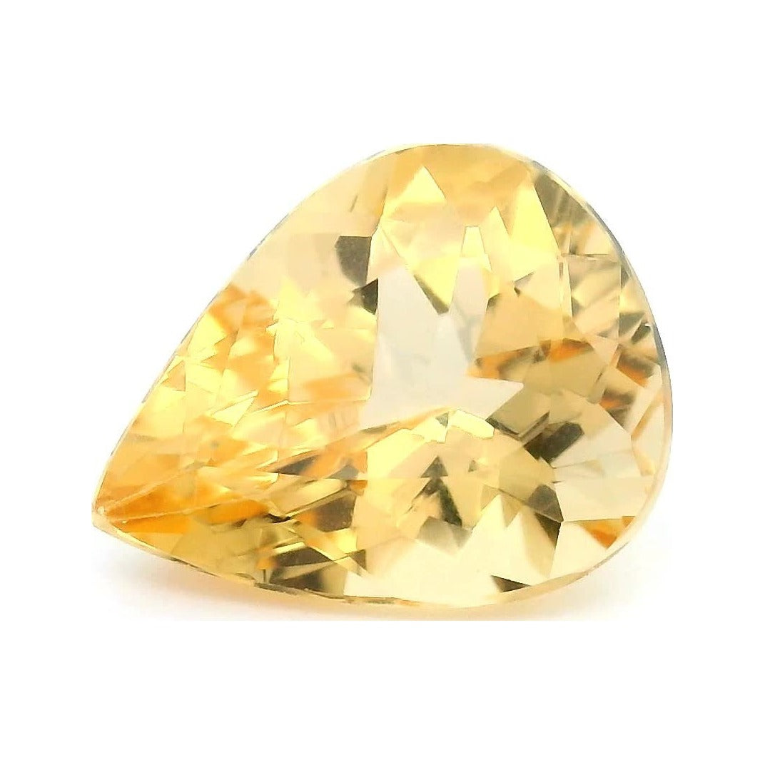 1.63 ct Natural Golden Topaz (Irradiated) – Pear Cut — Sapphire Row · cut7