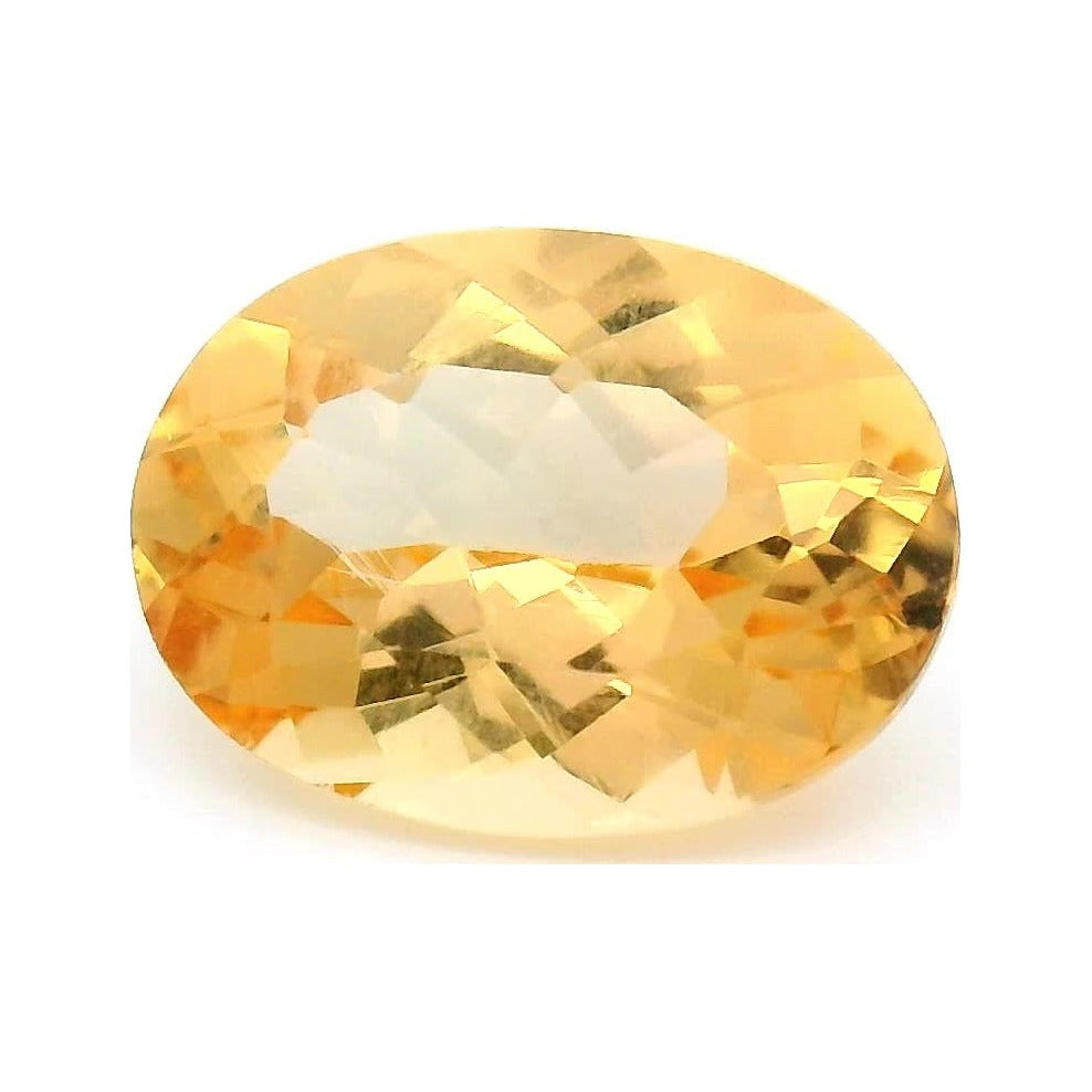 1.28 ct Natural Golden Topaz (Irradiated) – Oval Cut — Sapphire Row · cut7