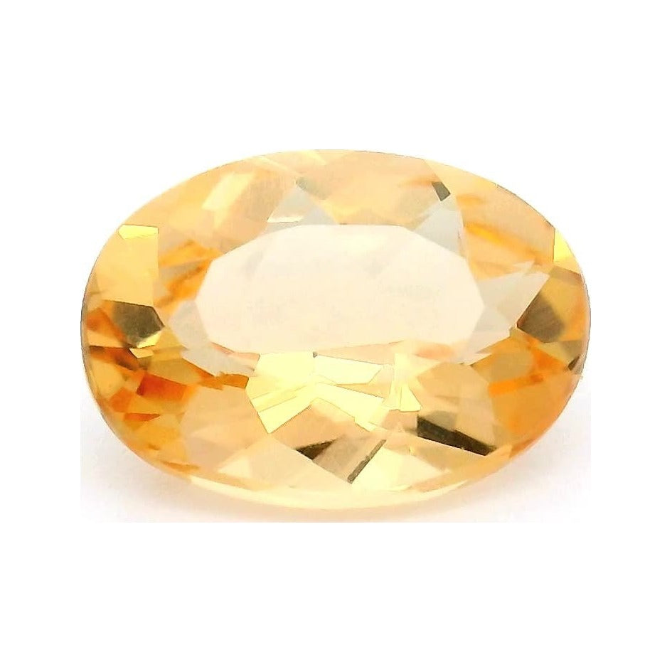 1.06 ct Natural Golden Topaz (Irradiated) – Oval Cut — Sapphire Row · cut7