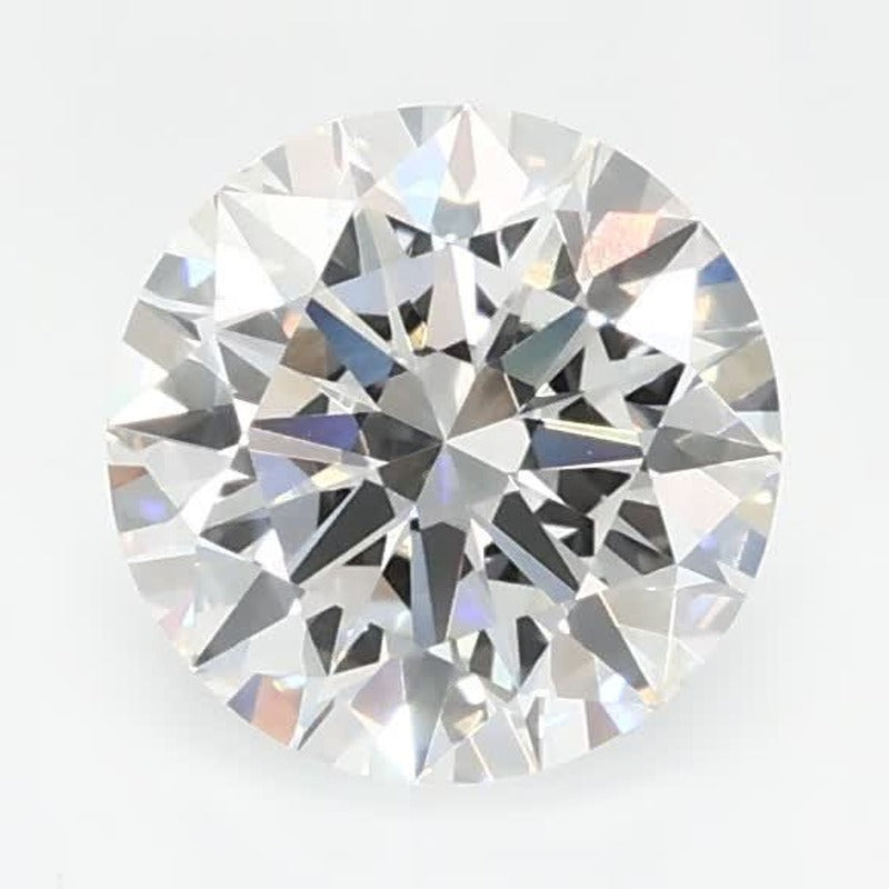 0.90 ct Lab-Grown Diamond – F VVS2 – Round Cut – GCAL Certified — Sapphire Row · cut7