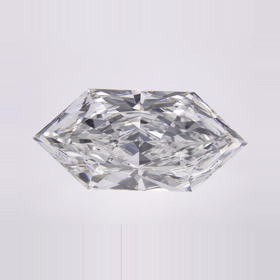 3.72 ct Lab-Grown Diamond – E VS1 – Elongated Hexagon Cut – Duchess Faceted-cut – IGI Certified — Sapphire Row · cut7