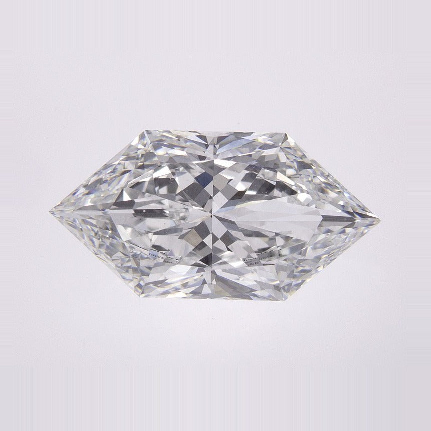 3.10 ct Lab-Grown Diamond – E VS1 – Elongated Hexagon Cut – Duchess Faceted-cut – IGI Certified — Sapphire Row · cut7