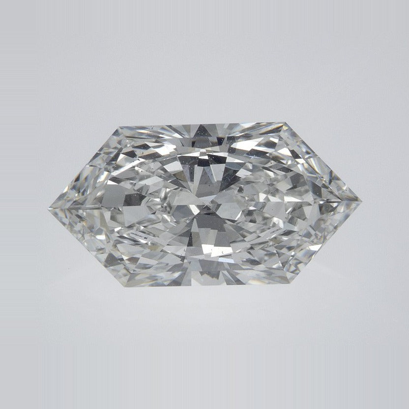 3.10 ct Lab-Grown Diamond – F VS1 – Elongated Hexagon Cut – Duchess Faceted-cut – IGI Certified — Sapphire Row · cut7