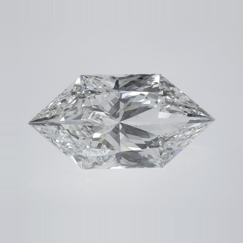 3.07 ct Lab-Grown Diamond – F VS1 – Elongated Hexagon Cut – Duchess Faceted-cut – IGI Certified — Sapphire Row · cut7