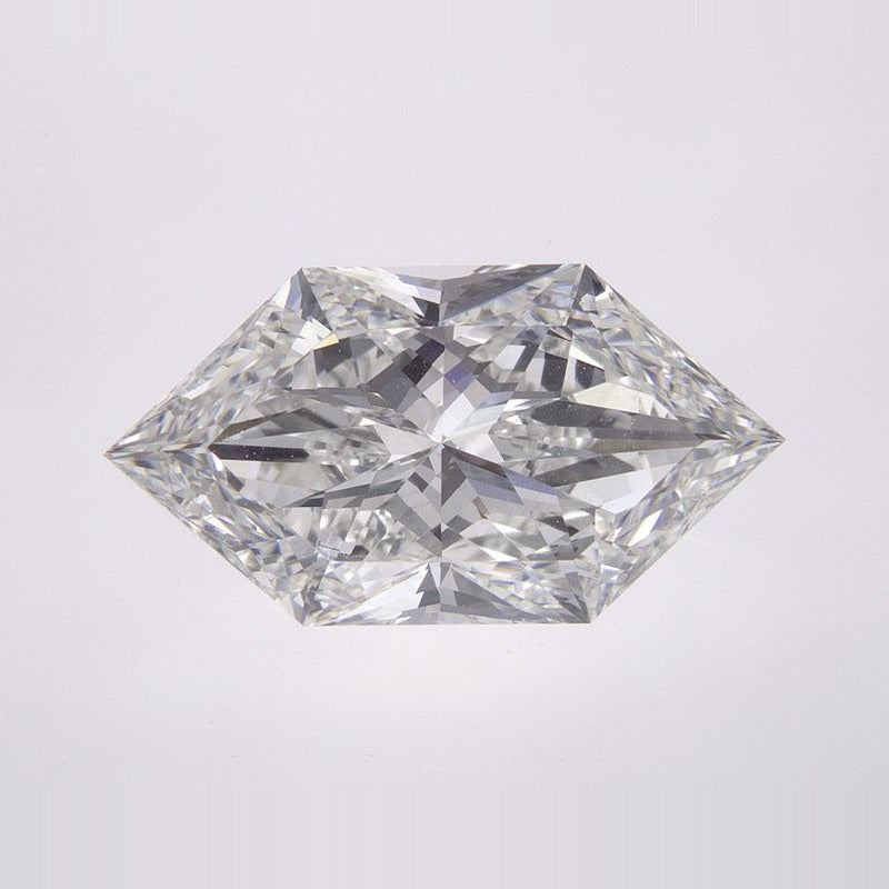 3.00 ct Lab-Grown Diamond – F VVS2 – Elongated Hexagon Cut – Duchess Faceted-cut – IGI Certified — Sapphire Row · cut7