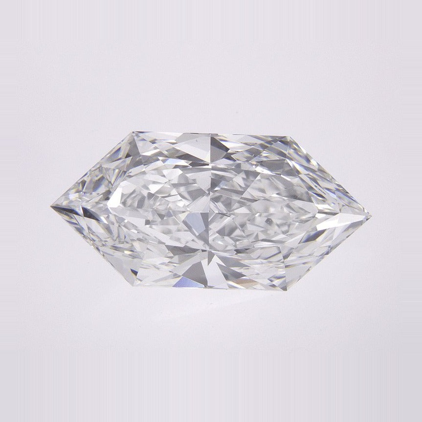 2.77 ct Lab-Grown Diamond – E VS1 – Elongated Hexagon Cut – Duchess Faceted-cut – IGI Certified — Sapphire Row · cut7