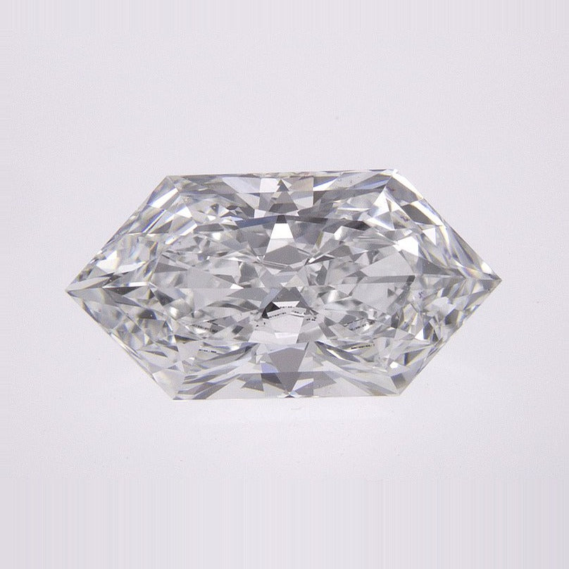 2.53 ct Lab-Grown Diamond – E VS1 – Elongated Hexagon Cut – Duchess Faceted-cut – IGI Certified — Sapphire Row · cut7