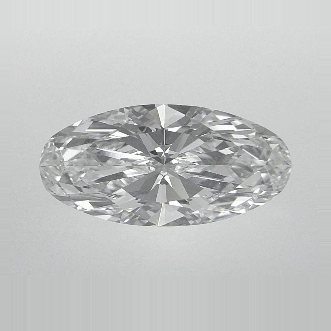3.06 ct Lab-Grown Diamond – F VVS2 – Elongated Oval Cut – IGI Certified — Sapphire Row · cut7