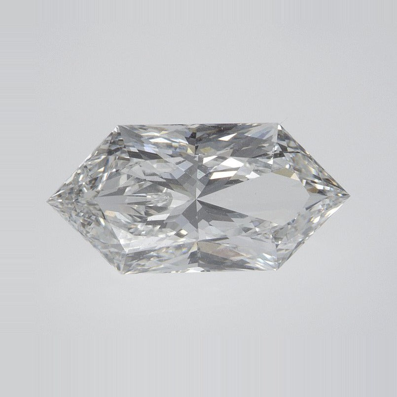 2.06 ct Lab-Grown Diamond – E VVS2 – Elongated Hexagon Duchess Faceted-cut – IGI Certified — Sapphire Row · cut7