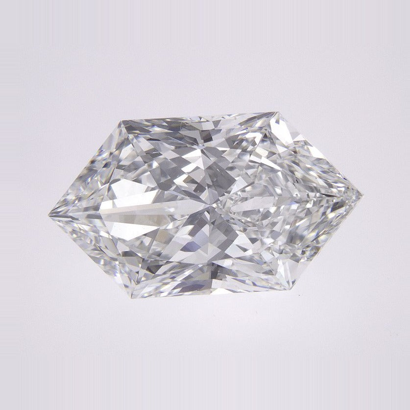 4.05 ct Lab-Grown Diamond – D VVS2 – Elongated Hexagon Duchess Faceted-cut – IGI Certified — Sapphire Row · cut7