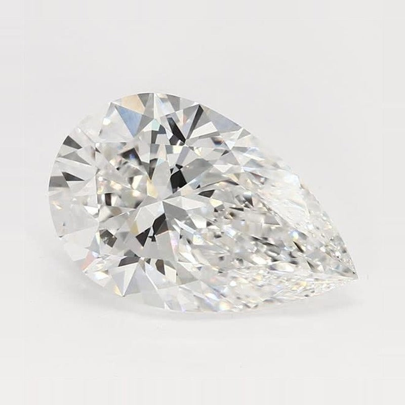 3.81 ct Lab-Grown Diamond – E VVS2 – Pear Cut – GCAL Certified — Sapphire Row · cut7
