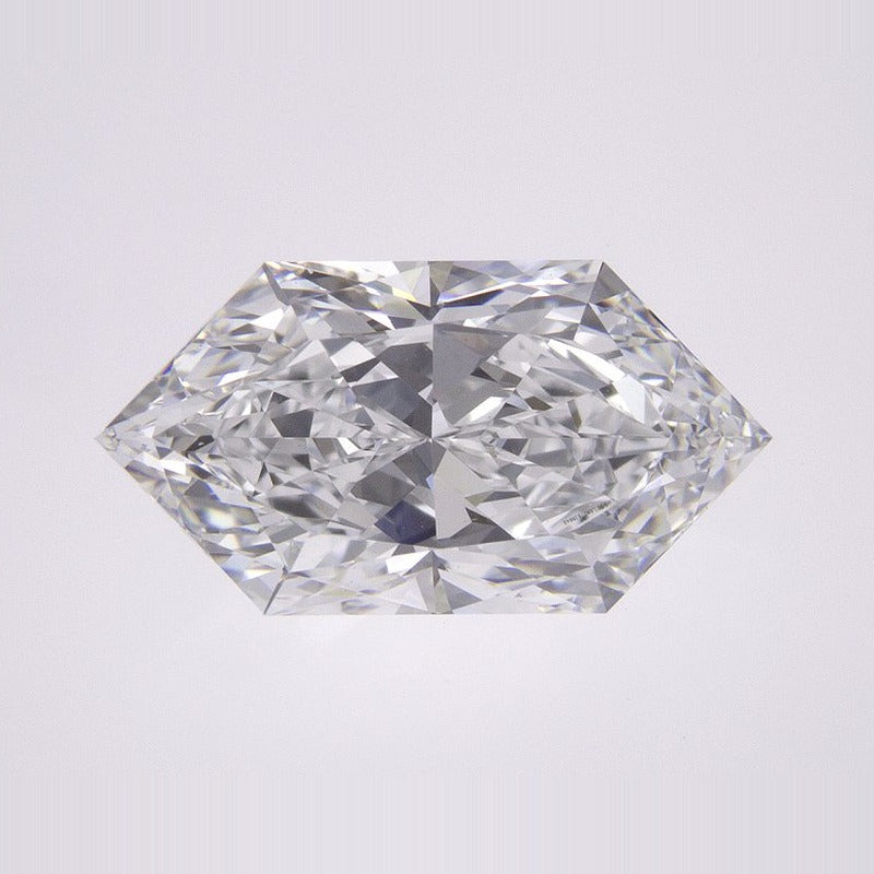 3.09 ct Lab-Grown Diamond – D VVS2 – Elongated Hexagon Duchess Faceted-cut – IGI Certified — Sapphire Row · cut7