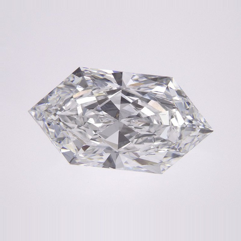 3.06 ct Lab-Grown Diamond – D VVS2 – Elongated Hexagon Duchess Faceted-cut – IGI Certified — Sapphire Row · cut7