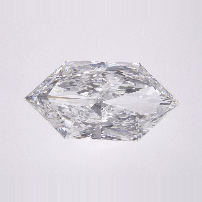 3.01 ct Lab-Grown Diamond – D VVS2 – Elongated Hexagon Duchess Faceted-cut – IGI Certified — Sapphire Row · cut7