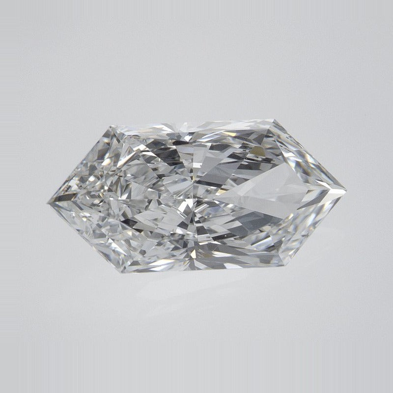 2.00 ct Lab-Grown Diamond – D VVS2 – Elongated Hexagon Duchess Faceted-cut – IGI Certified — Sapphire Row · cut7