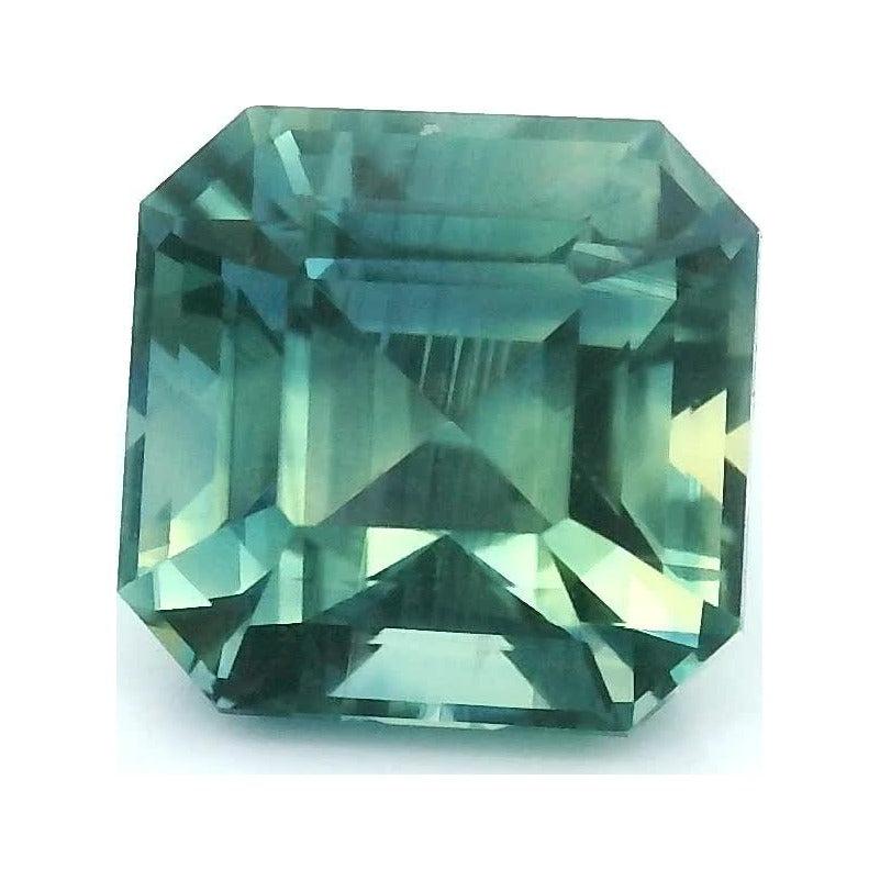 2.11 ct Natural Bicolor Sapphire (Heated) – Asscher Cut — Sapphire Row · cut7
