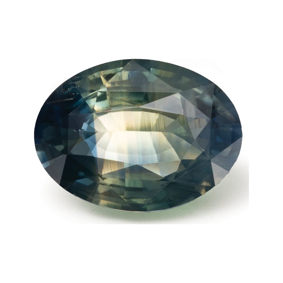 2.06 ct Natural Bicolor Sapphire (Heated) – Oval Cut — Sapphire Row · cut7