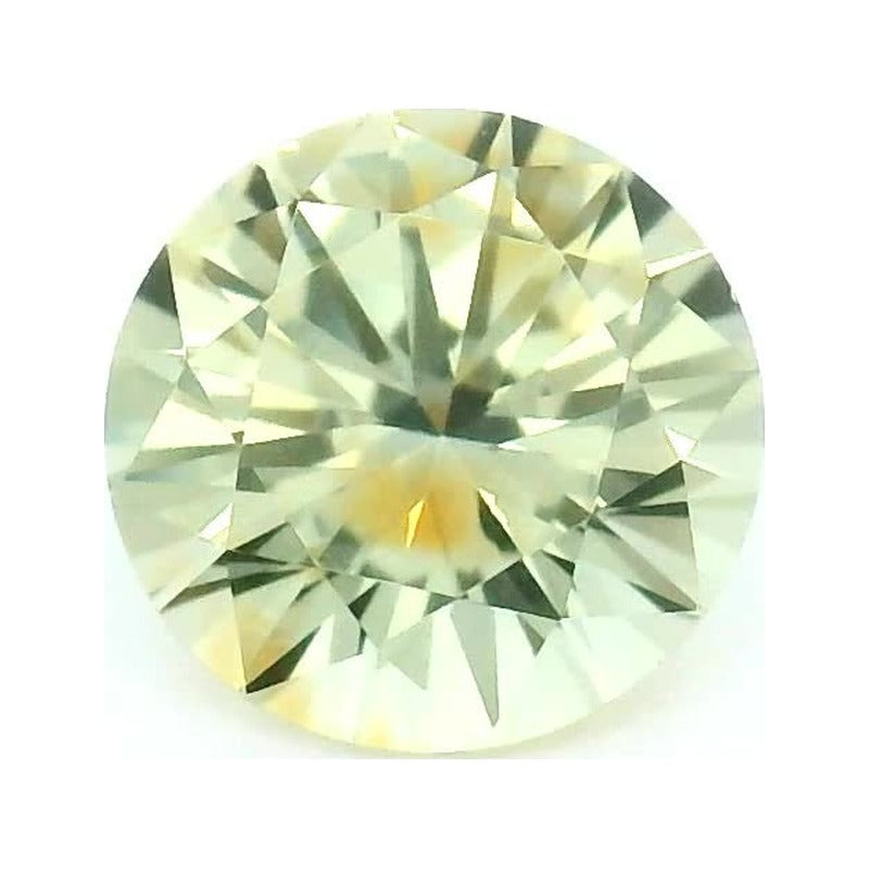 0.74 ct Natural Yellow Sapphire (Heated) – Round Cut — Sapphire Row · cut7
