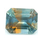 0.65 ct Natural Bicolor Sapphire (Heated) – Emerald Cut — Sapphire Row · cut7