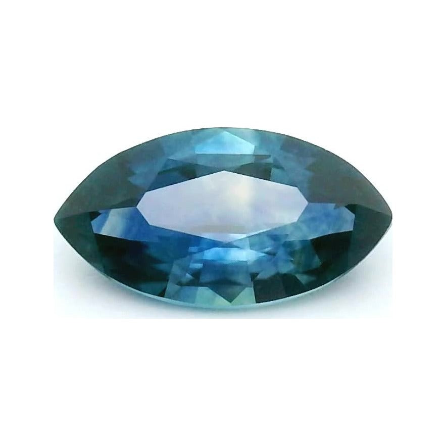 0.52 ct Natural Blue Sapphire (Heated) – Marquise Cut — Sapphire Row · cut7