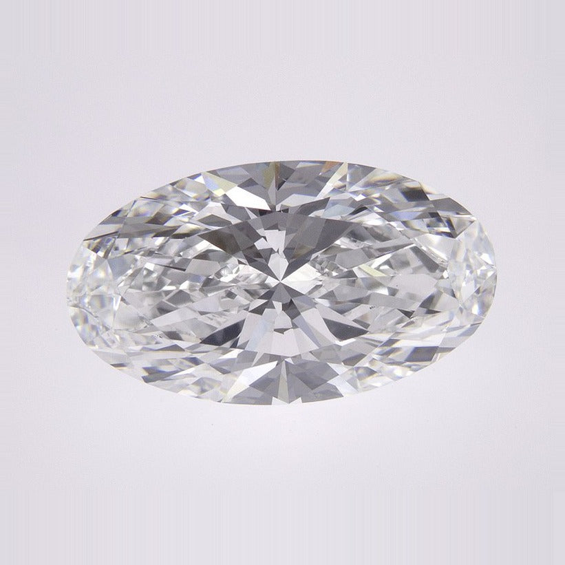 4.09 ct Lab-Grown Diamond – E VS1 – Elongated Oval Cut – IGI Certified — Sapphire Row · cut7