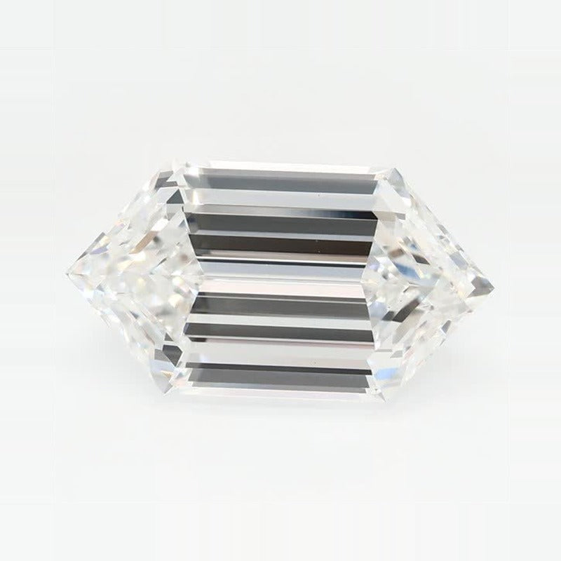 3.50 ct Lab-Grown Diamond – F VS2 – Elongated Hexagon Duchess Step-cut – GCAL Certified — Sapphire Row · cut7